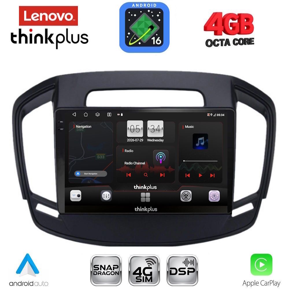 LENOVO LTG 7492_CPA (9inc) MULTIMEDIA TABLET for OPEL INSIGNIA  mod.2014-2017