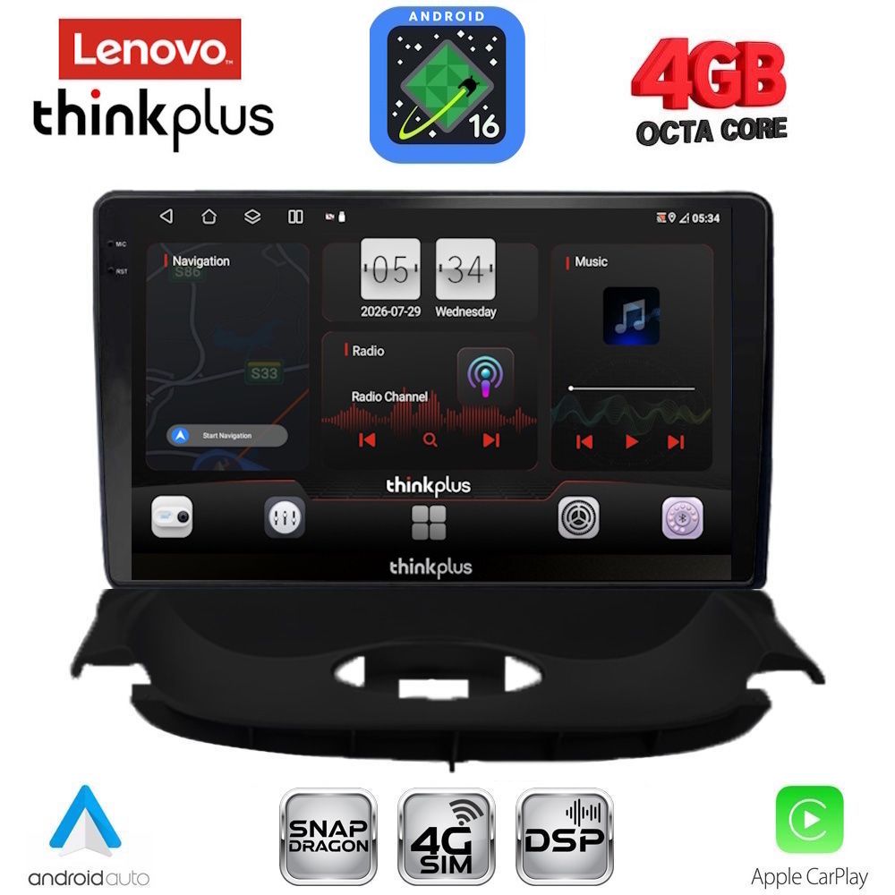 LENOVO LTG 7505_CPA (9inc) MULTIMEDIA TABLET for PEUGEOT 206 mod. 1998-2006