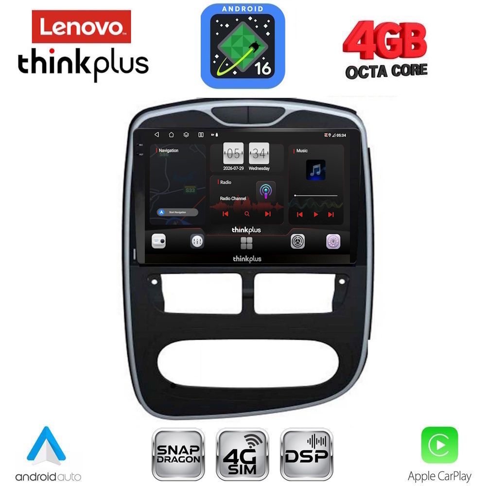 LENOVO LTG 7544_CPA (10inc) MULTIMEDIA TABLET for RENAULT CLIO mod. 2012-2015