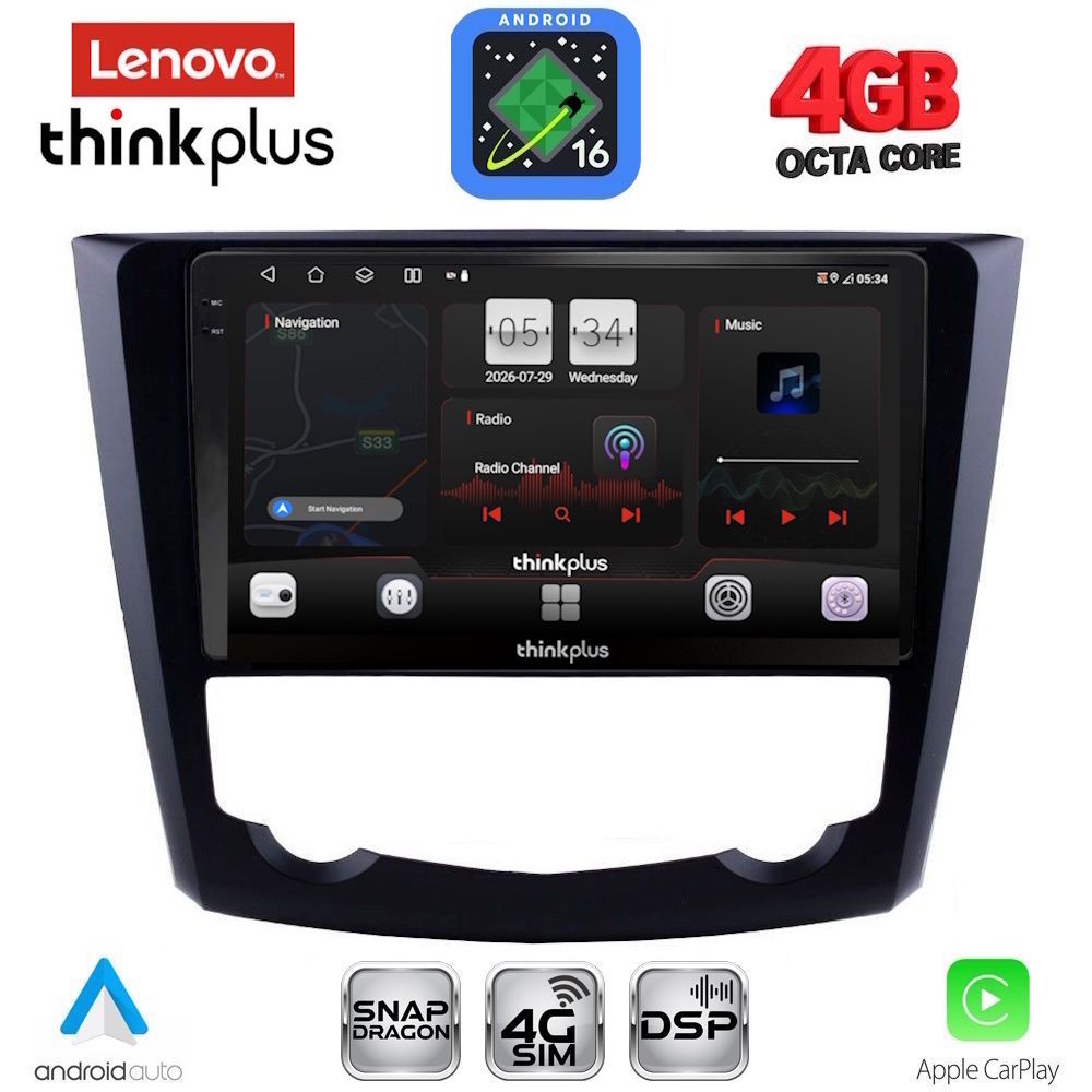 LENOVO LTG 7549_CPA (9inc) MULTIMEDIA TABLET for RENAULT KADJAR mod. 2015-2025