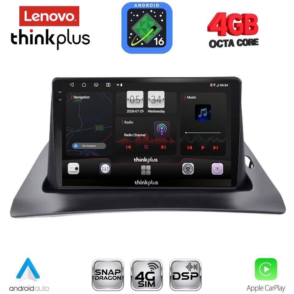 LENOVO LTG 7550_CPA (9inc) MULTIMEDIA TABLET for RENAULT KANGOO mod. 2010-2021