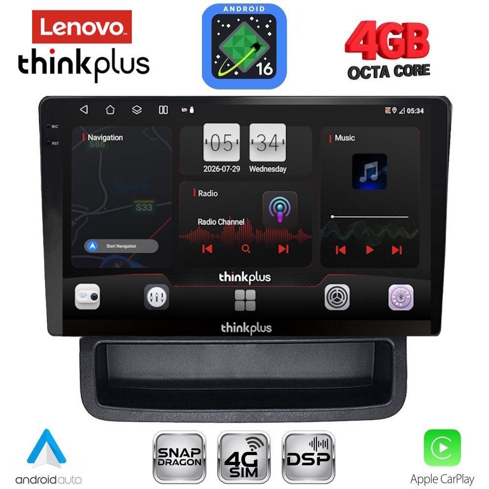 LENOVO LTG 7558B_CPA (10inc) MULTIMEDIA TABLET for OPEL VIVARO – RENAULT TRAFIC - NISSAN PRIMASTAR mod. 2004-2015