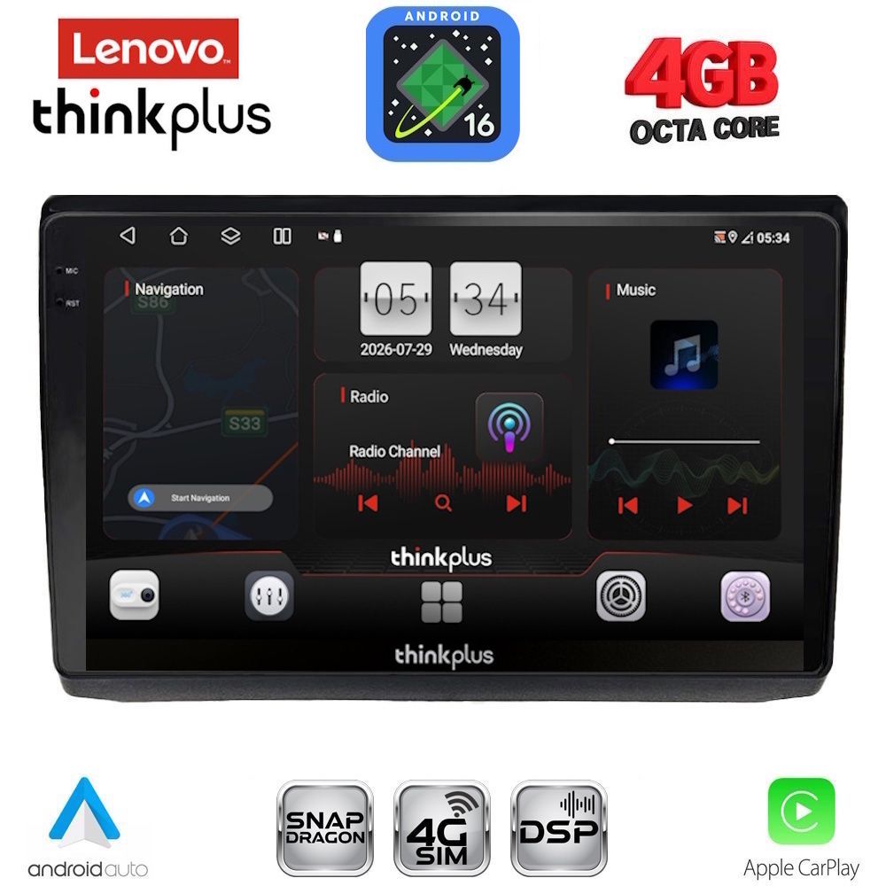 LENOVO LTG 7558A_CPA (10inc) MULTIMEDIA TABLET for OPEL VIVARO – RENAULT TRAFIC - NISSAN PRIMASTAR mod. 2004-2015