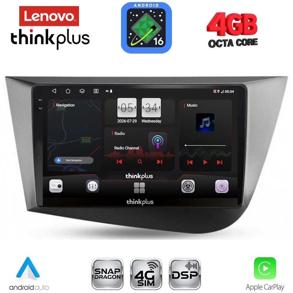 LENOVO LTG 7574_CPA (9inc) MULTIMEDIA TABLET for SEAT LEON mod. 2005-2012