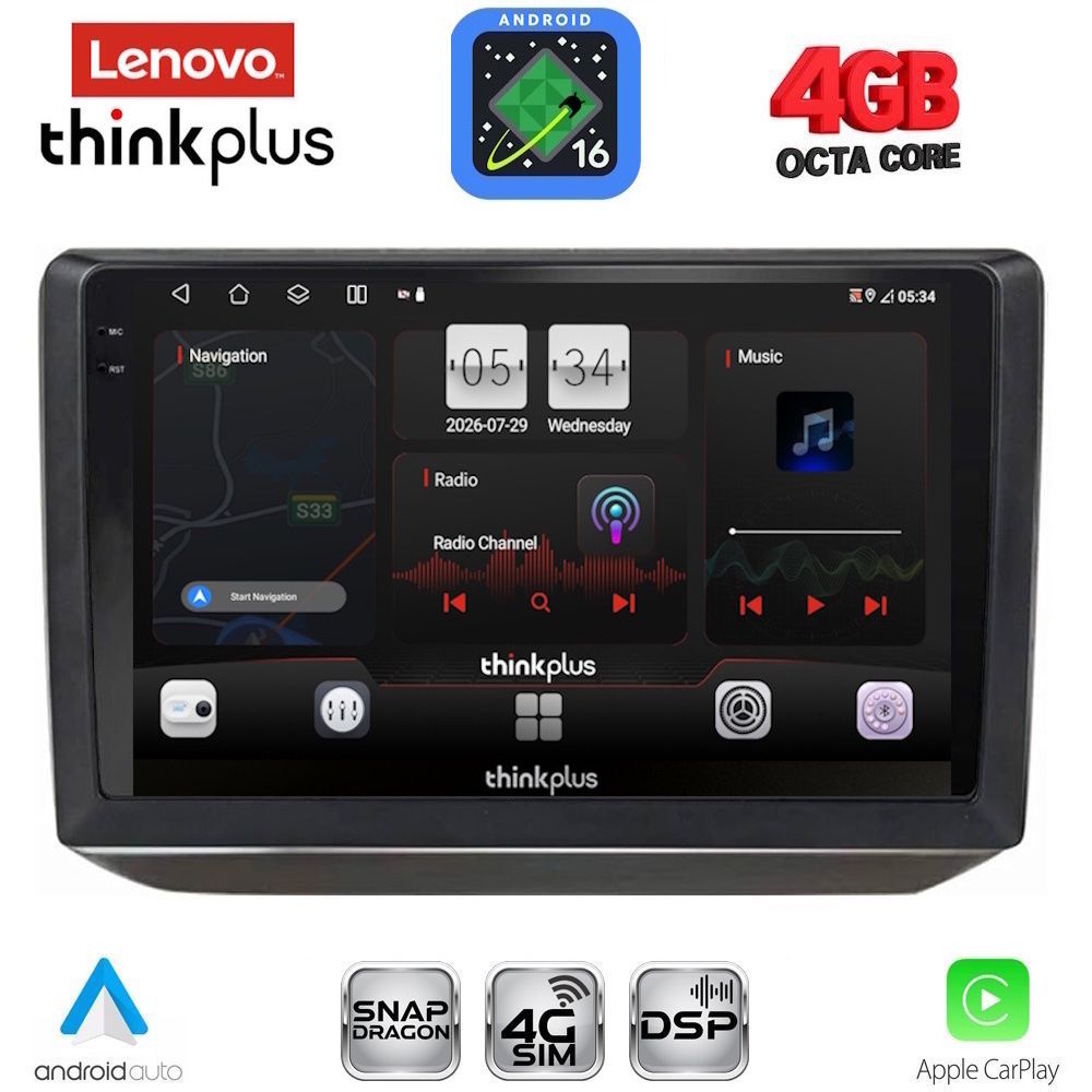 LENOVO LTG 7581_CPA (10inc) MULTIMEDIA TABLET for SKODA FABIA mod. 2008-2014