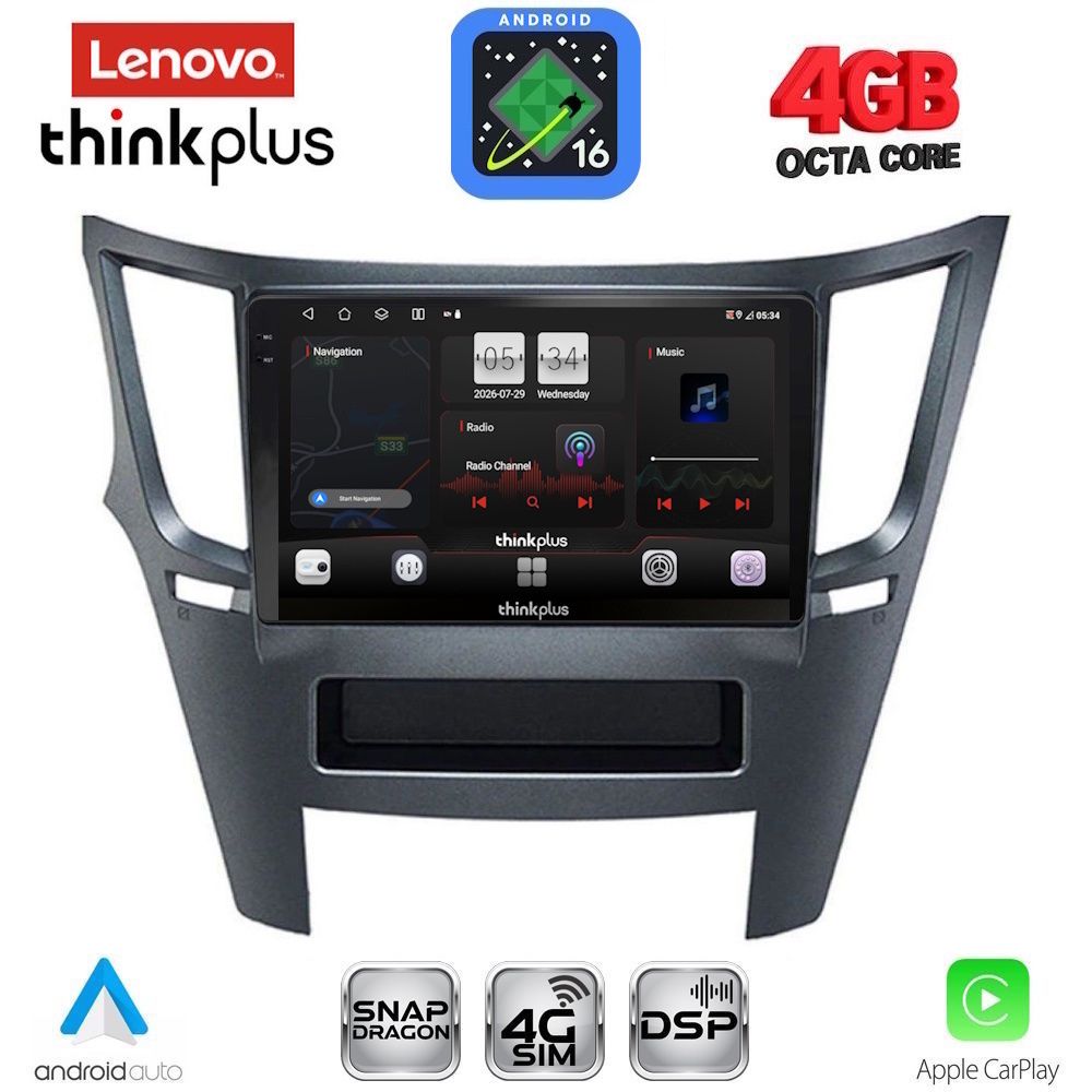 LENOVO LTG 7667_CPA (9inc) MULTIMEDIA TABLET for SUBARU LEGACY – OUTBACK mod. 2009-2014