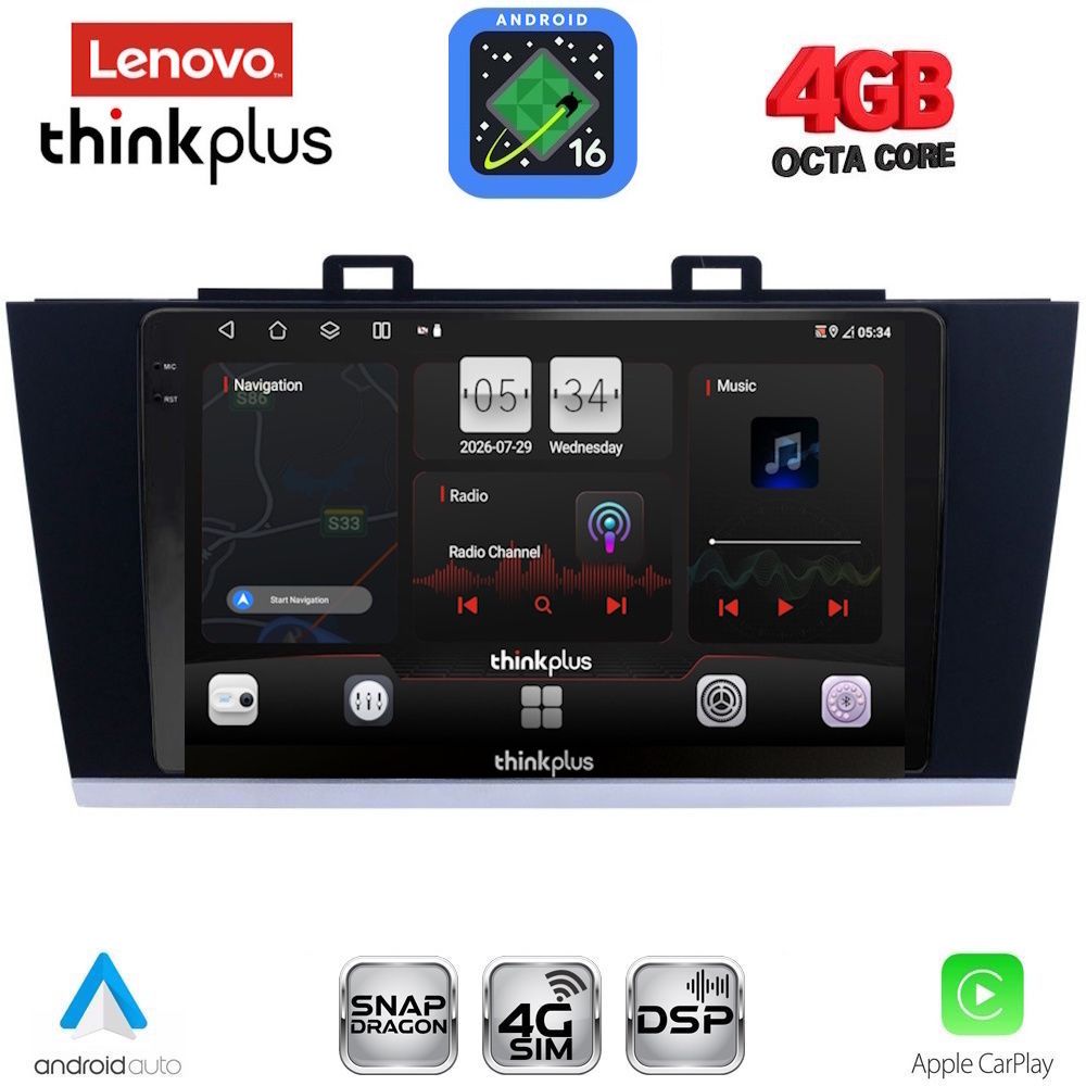 LENOVO LTG 7668_CPA (9inc) MULTIMEDIA TABLET for SUBARU LEGACY – OUTBACK mod. 2014-2019