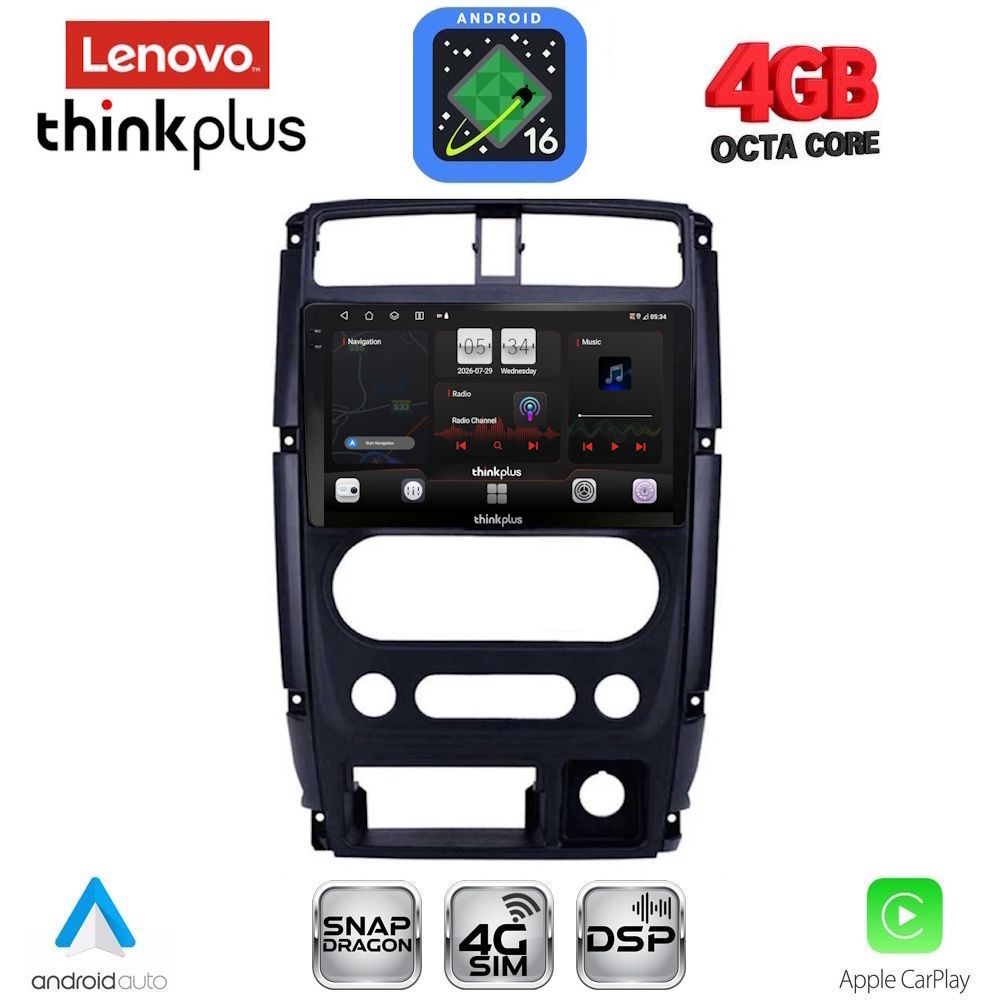 LENOVO LTG 7678_CPA (9inc) MULTIMEDIA TABLET for SUZUKI JIMNY mod. 2007-2017