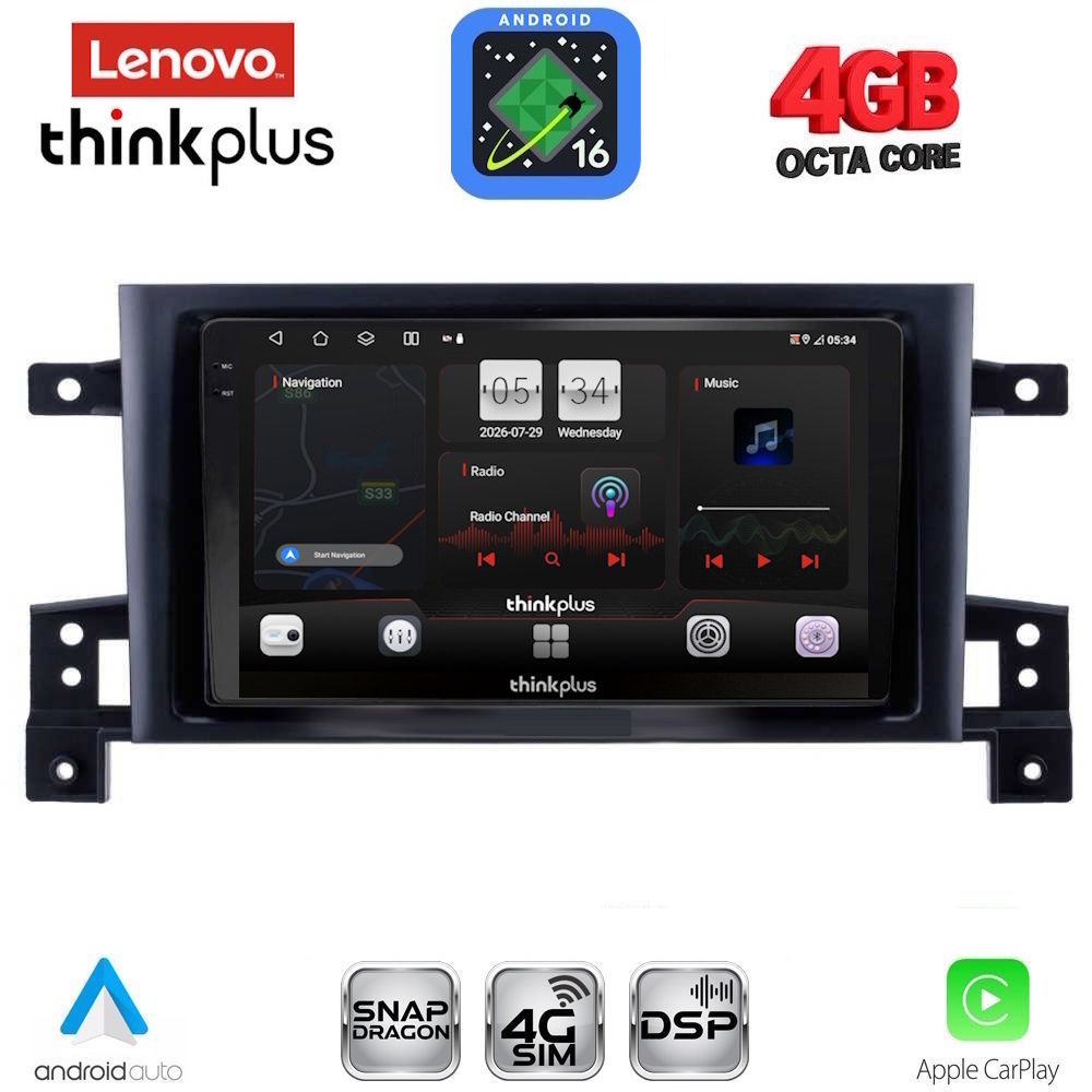LENOVO LTG 7696_CPA (9inc) MULTIMEDIA TABLET for SUZUKI GRAND VITARA mod. 2005-2015