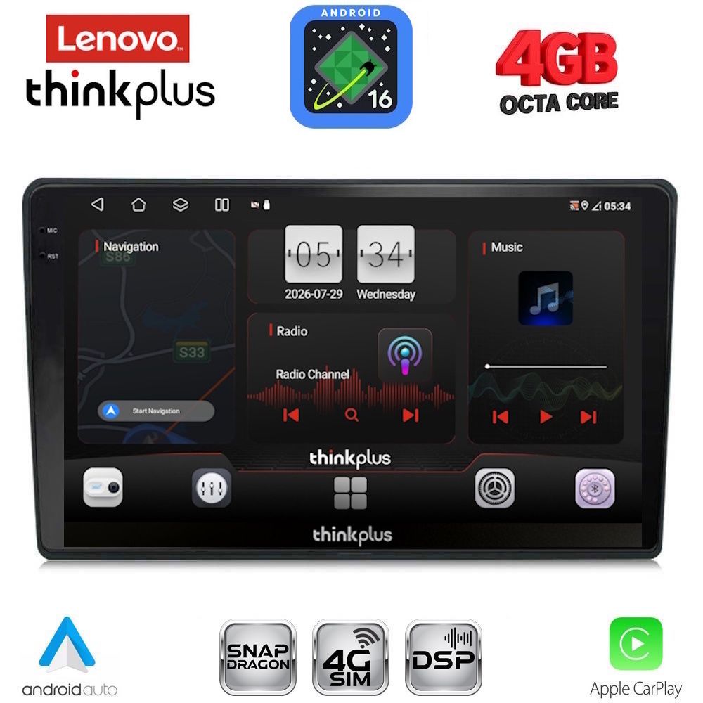 LENOVO LTG 7699_CPA (10inc) MULTIMEDIA TABLET for TOYOTA AURIS mod. 2013-2015