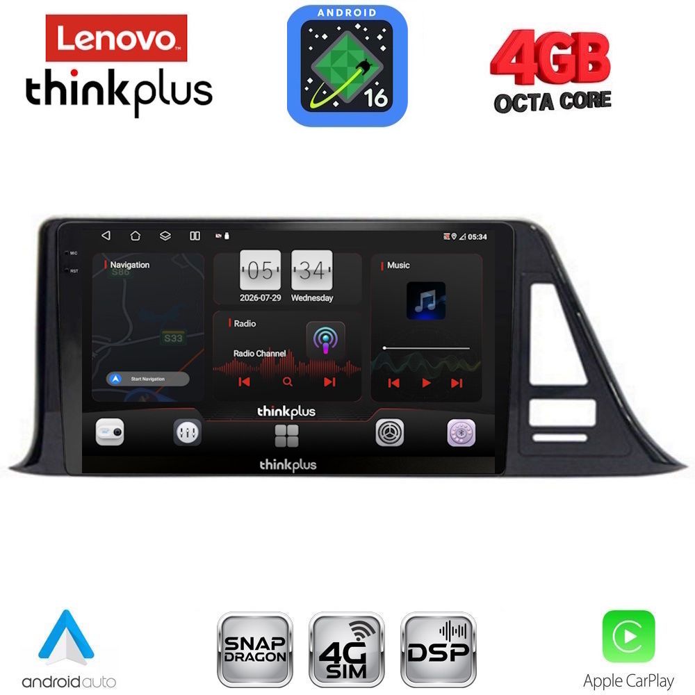 LENOVO LTG 7709_CPA (9inc) MULTIMEDIA TABLET for TOYOTA CH-R mod. 2017-2023