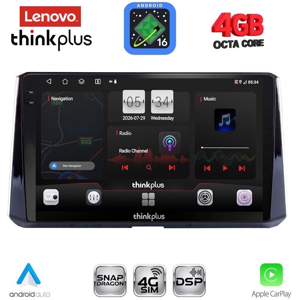 LENOVO LTG 7716_CPA (10inc) MULTIMEDIA TABLET for TOYOTA COROLLA mod. 2019-2026