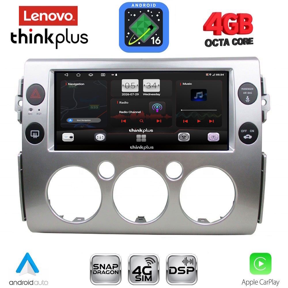 LENOVO LTG 7717_CPA (9inc) MULTIMEDIA TABLET for TOYOTA FJ CRUISER mod. 2007-2013