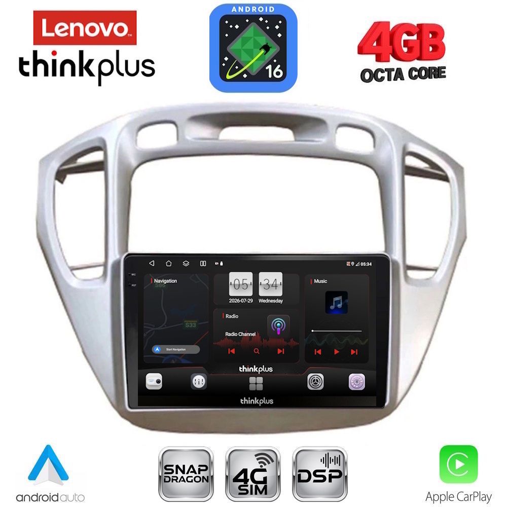 LENOVO LTG 7718_CPA (9inc) MULTIMEDIA TABLET for TOYOTA HIGHLANDER mod. 2002-2009