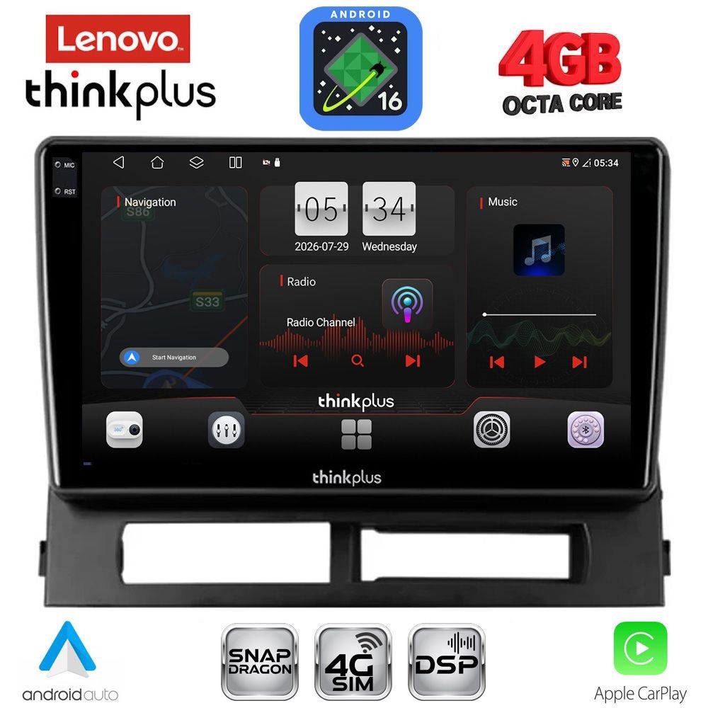 LENOVO LTG 7728DASH_CPA (9inc) MULTIMEDIA TABLET for TOYOTA PRIUS mod. 2003-2009 (Supports Original Clima-HYBRID)