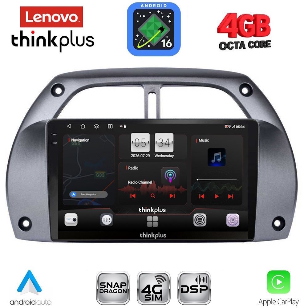 LENOVO LTG 7730AC_CPA (9inc) MULTIMEDIA TABLET for TOYOTA RAV 4 mod. 2000-2006 with A/C