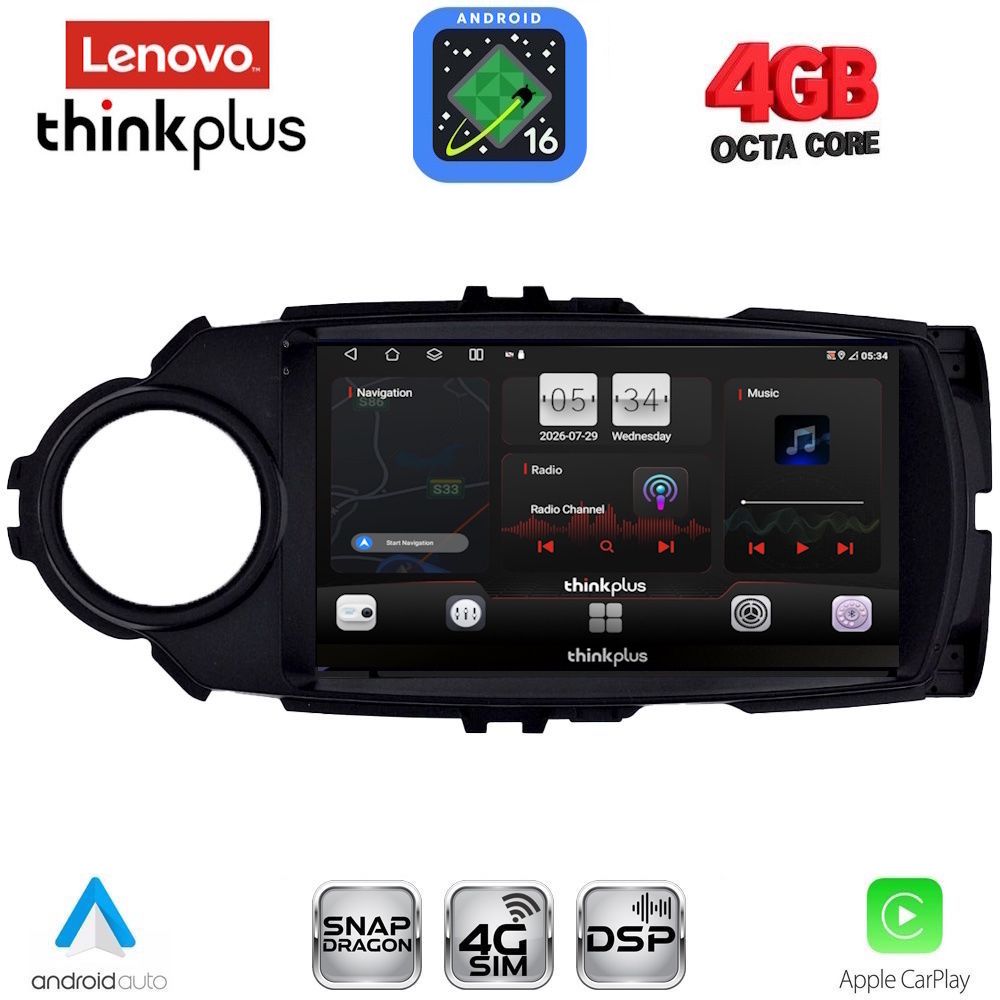 LENOVO LTG 7737FL_CPA (9inc) MULTIMEDIA TABLET for TOYOTA YARIS mod. 2015-2020