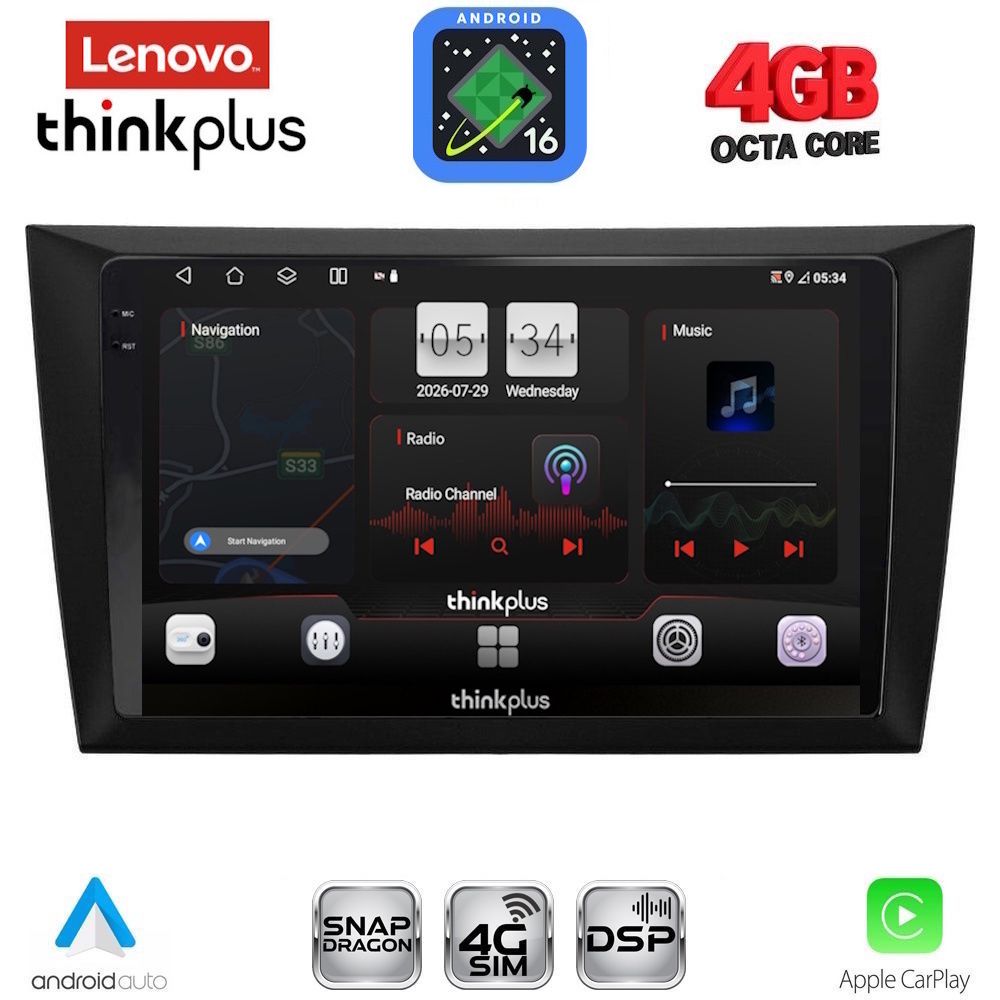 LENOVO LTG 7746_CPA (9inc) MULTIMEDIA TABLET for GOLF 6 mod. 2009-2012