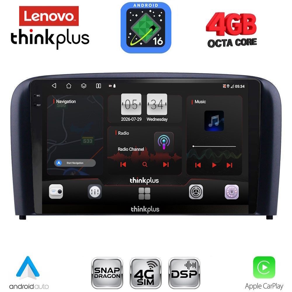 LENOVO LTG 7786_CPA (9inc) MULTIMEDIA TABLET for VOLVO S80 mod. 1998-2006