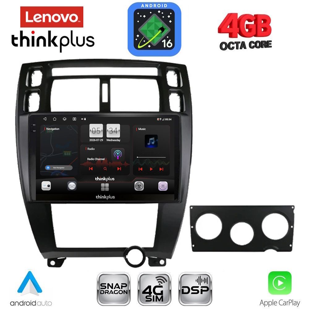 LENOVO LTG 7241BL_CPA (10inc) MULTIMEDIA TABLET for HYUNDAI TUCSON mod. 2004-2010 (BLACK)
