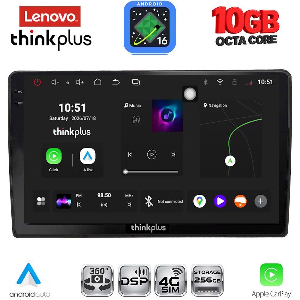 LENOVO LTM 11005_CPA (10inc) MULTIMEDIA TABLET for AUDI A4 mod. 2008-2015