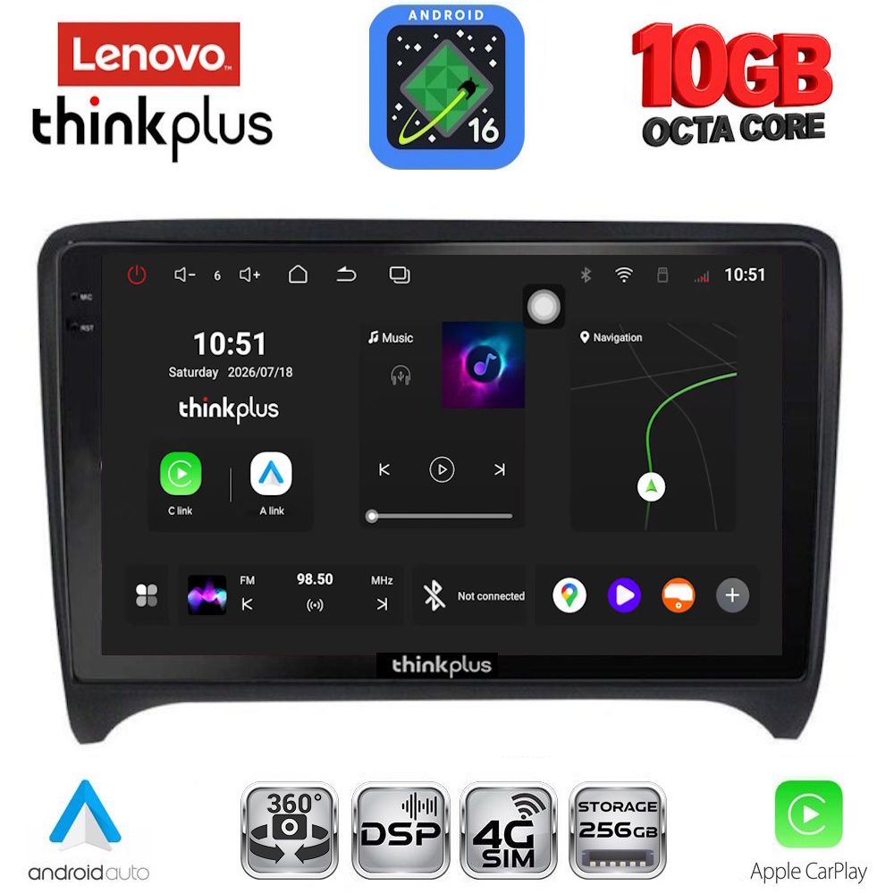 LENOVO LTM 11009_CPA (9inc) MULTIMEDIA TABLET for AUDI TT mod. 2007-2015