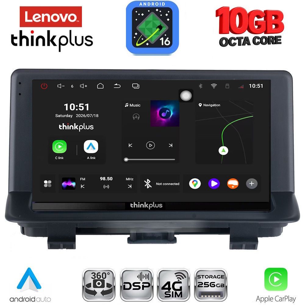 LENOVO LTM 11013_CPA (9inc) MULTIMEDIA TABLET for AUDI Q3 mod. 2013-2018 (Low Version)