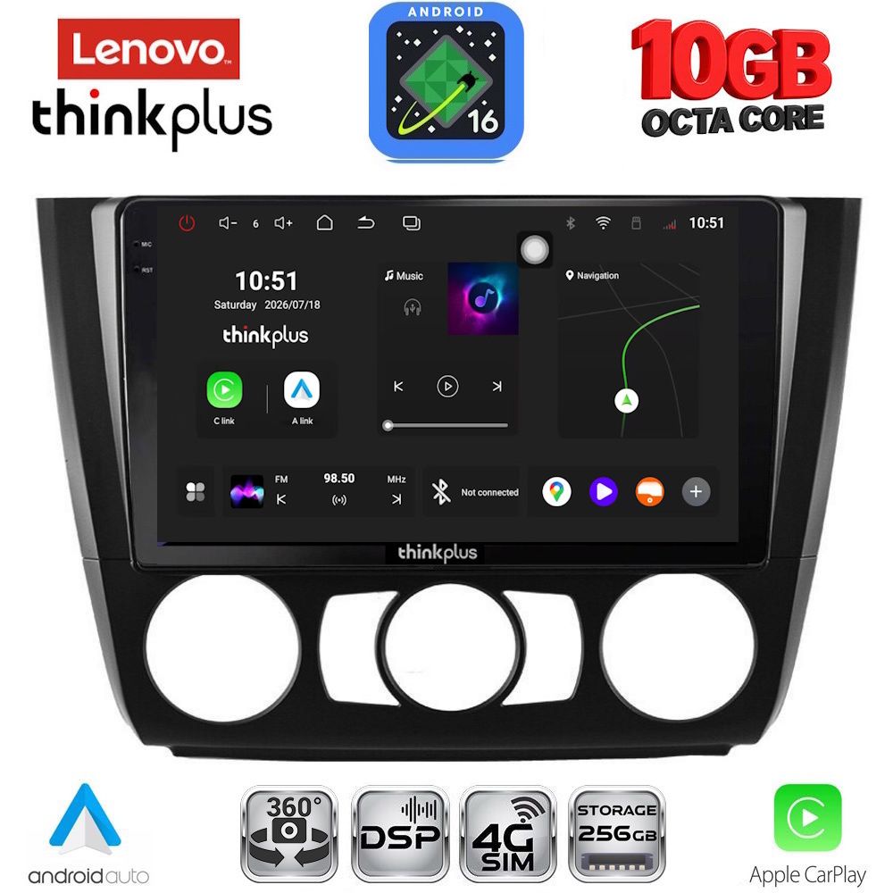 LENOVO LTM 11040_CPA A/C (9inc) MULTIMEDIA TABLET for BMW S.1  E81-82-87-88 mod. 2004-2013