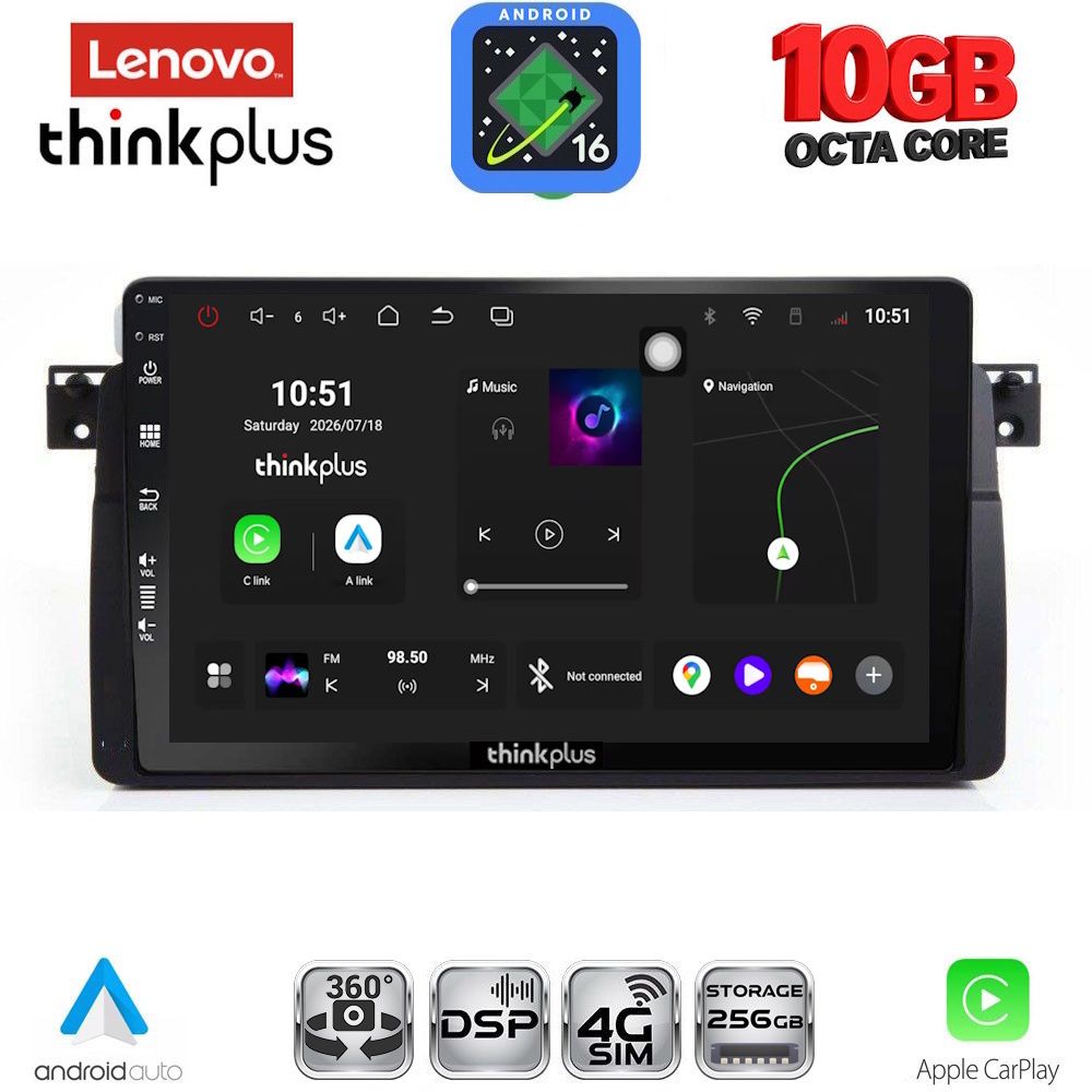 LENOVO LTM 11042_CPA (9inc) MULTIMEDIA TABLET for BMW E46 mod. 1998-2005