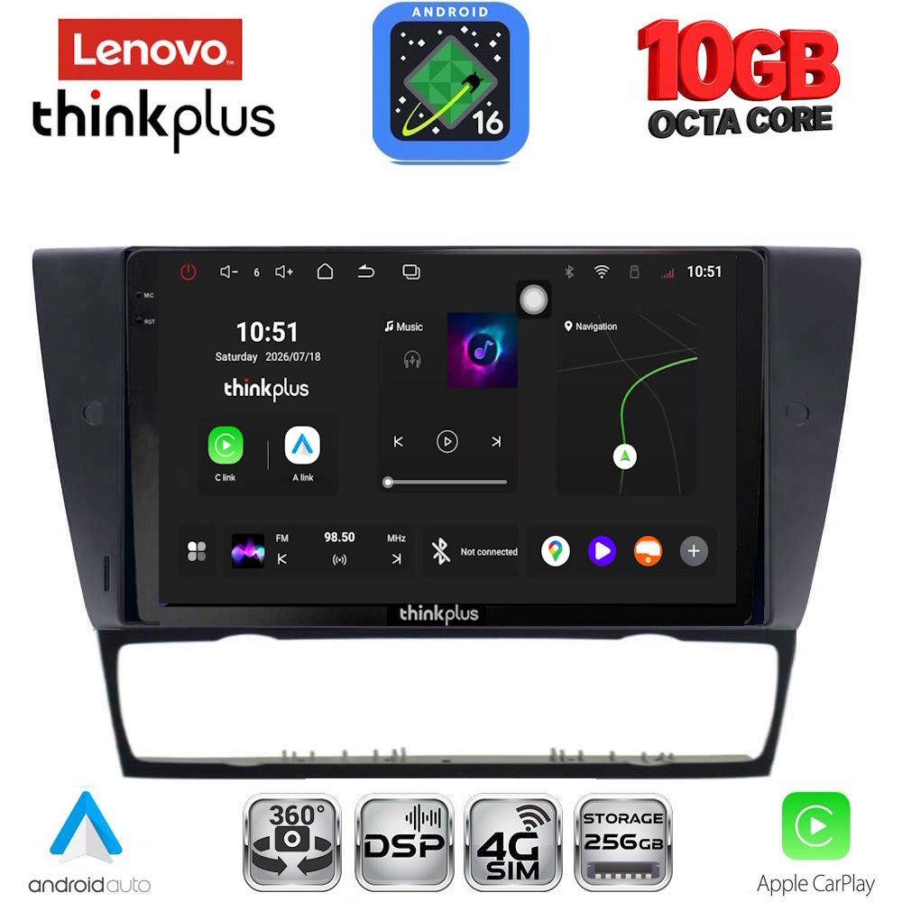 LENOVO LTM 11043_CPA (9inc) MULTIMEDIA TABLET for BMW E90-E91-E92-E93