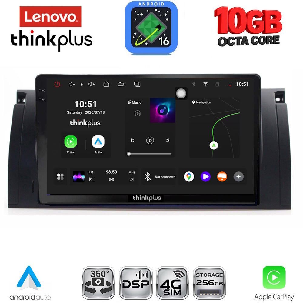 LENOVO LTM 11045_CPA (9inc) MULTIMEDIA TABLET for BMW Series 5 (E39) mod. 1997-2005 | X5 (E53) mod. 1999-2006
