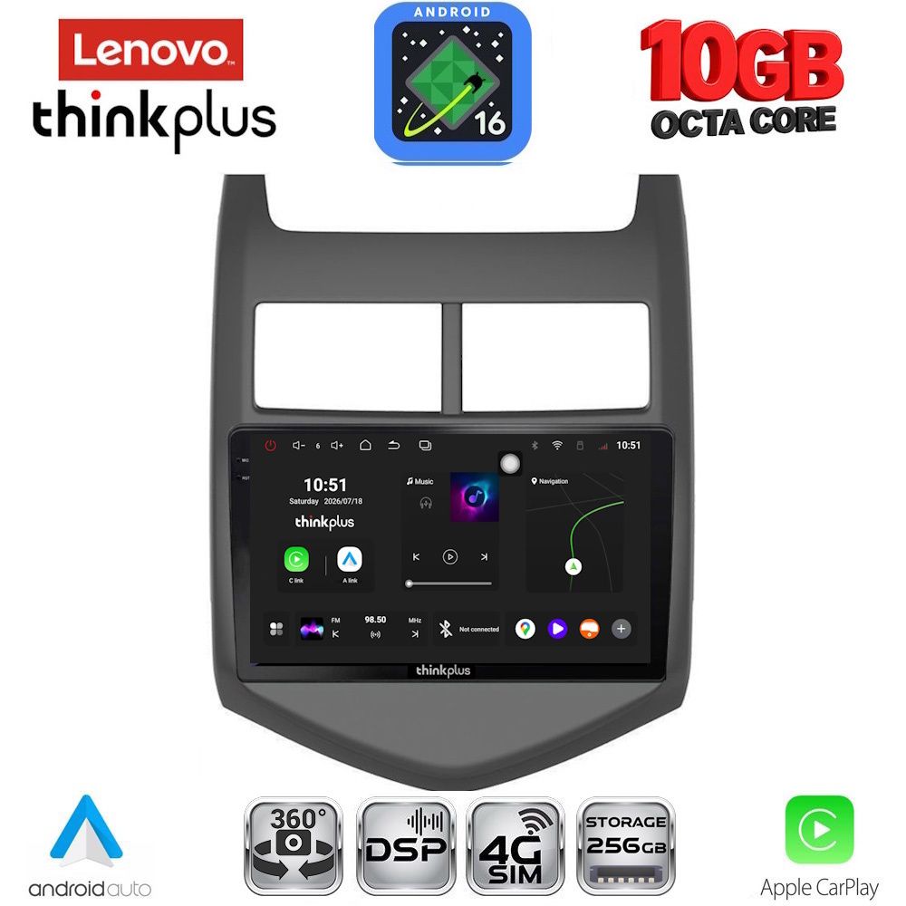 LENOVO LTM 11074_CPA (9inc) MULTIMEDIA TABLET for CHEVROLET AVEO mod. 2011-2014