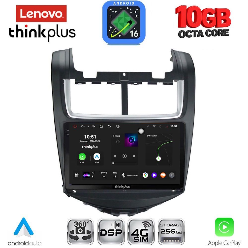 LENOVO LTM 11075_CPA (9inc) MULTIMEDIA TABLET for CHEVROLET AVEO mod. 2014-2017
