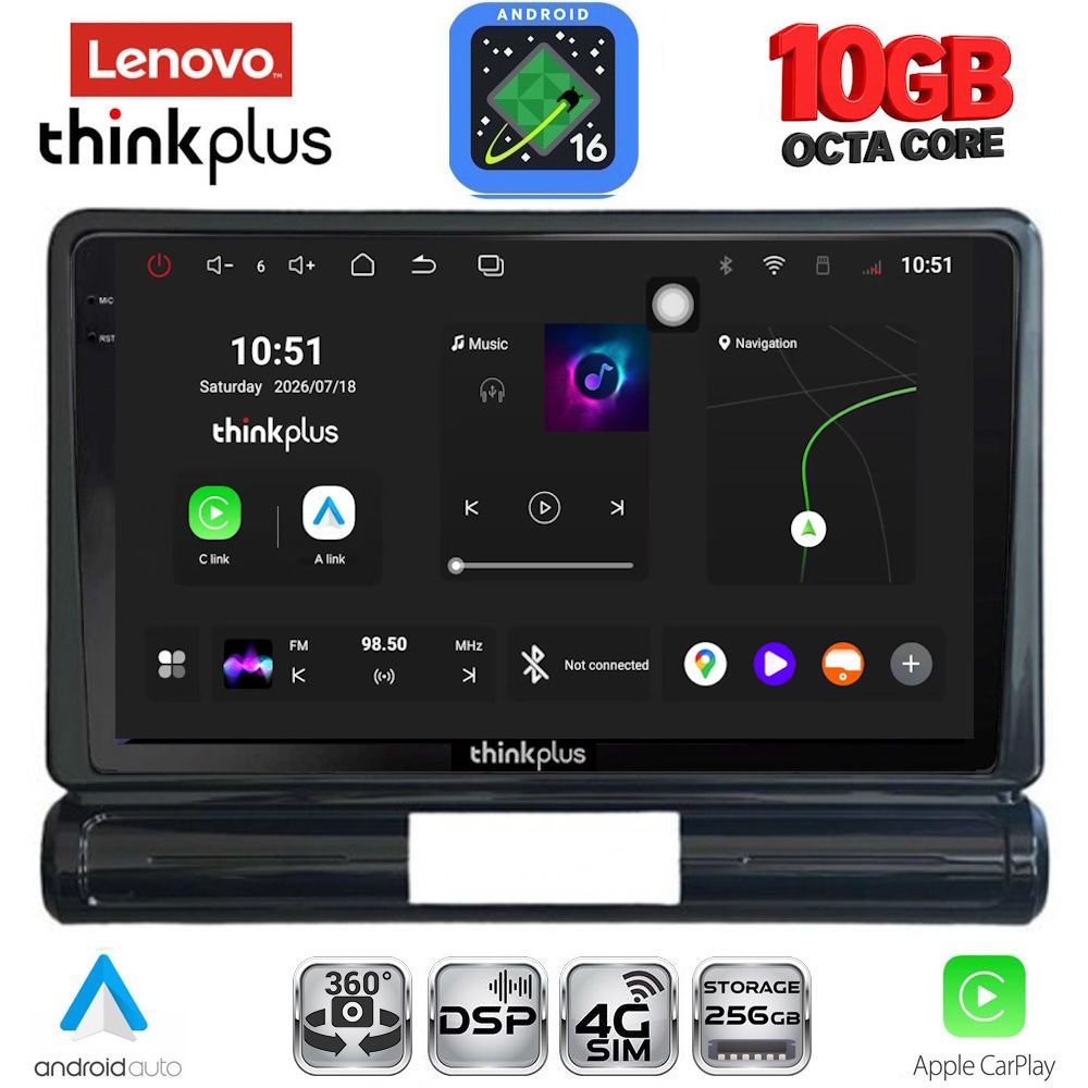 LENOVO LTM 11093L_CPA (9inc) MULTIMEDIA TABLET for CITROEN C3 - DS3 mod. 2016-2024 Low Version