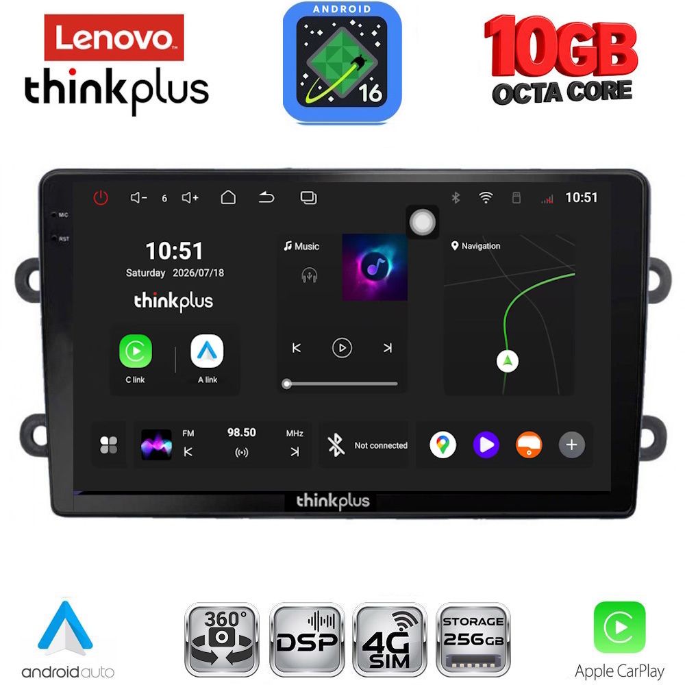 LENOVO LTM 11102_CPA (9inc) MULTIMEDIA TABLET for DACIA DUSTER mod. 2012-2019