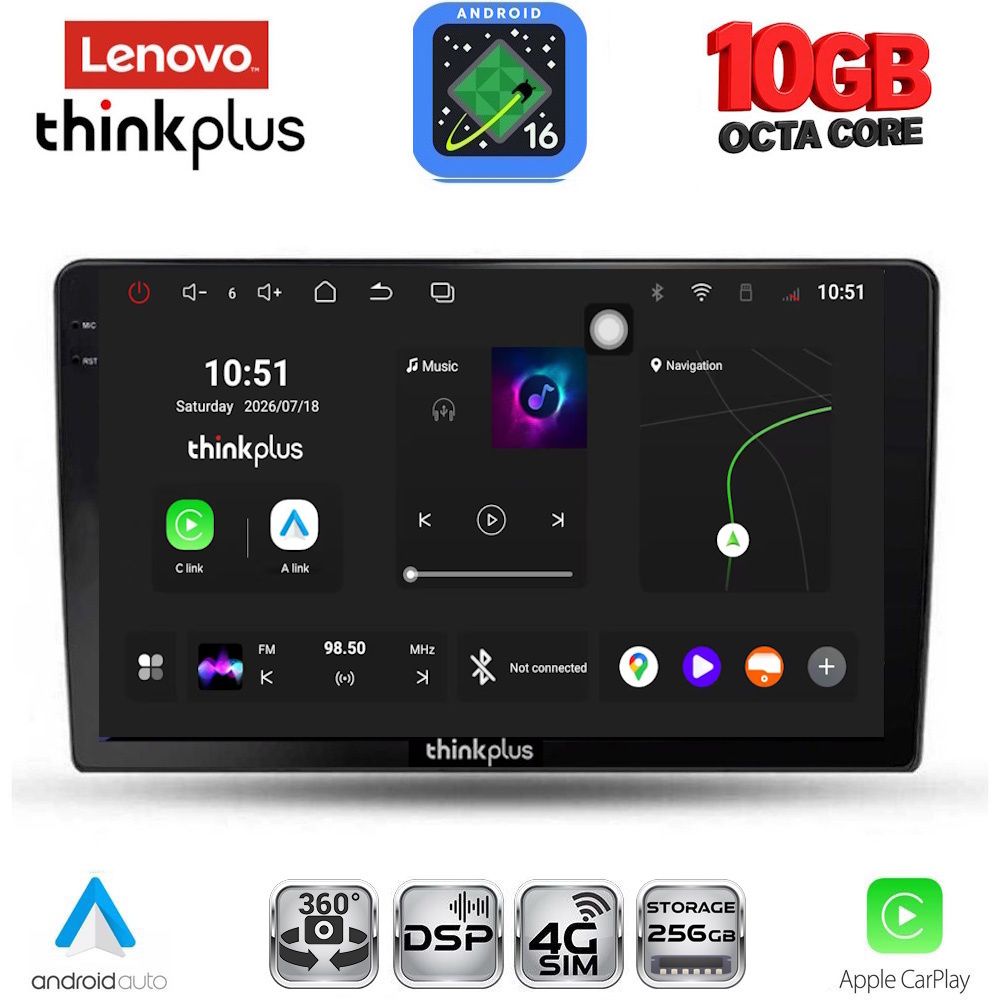 LENOVO LTM 11103B_CPA (9inc) MULTIMEDIA TABLET for DACIA DUSTER mod. 2012-2019