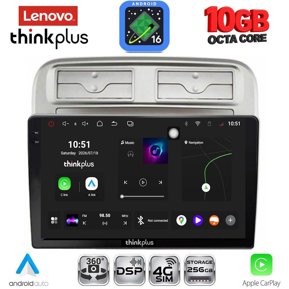 LENOVO LTM 11128_CPA (9inc) MULTIMEDIA TABLET for FIAT GRANDE PUNTO mod. 2005-2012