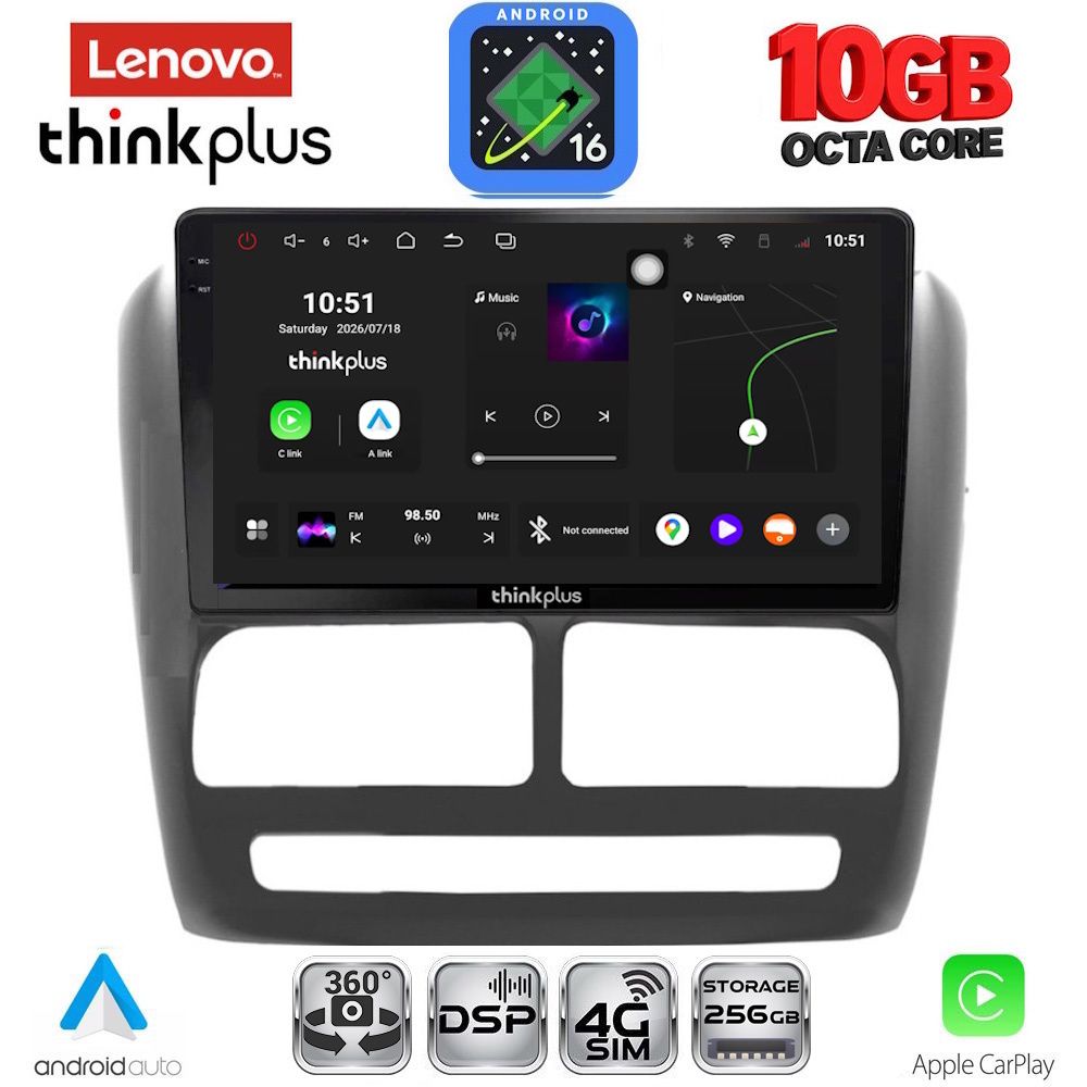 LENOVO LTM 11137_CPA (9inc) MULTIMEDIA TABLET for FIAT DOBLO mod. 2010-2015