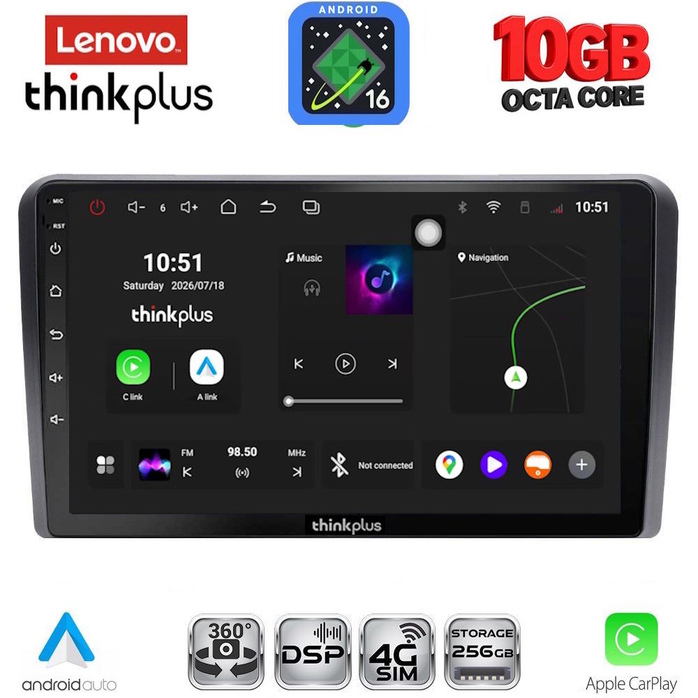 LENOVO LTM 11139_CPA (9inc) MULTIMEDIA TABLET for FIAT PANDA mod. 2003-2012