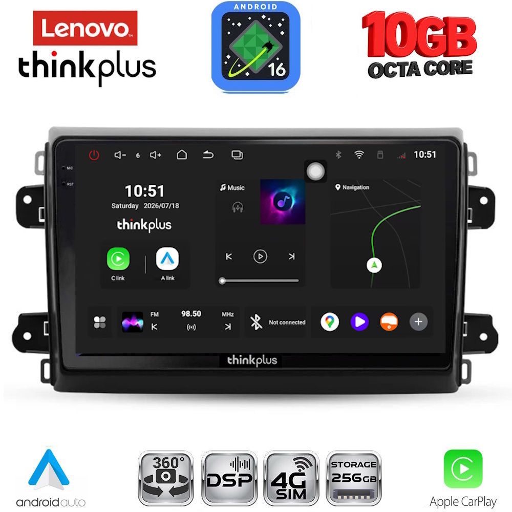 LENOVO LTM 11143_CPA (9inc) MULTIMEDIA TABLET for FIAT DUCATO mod. 2021-2026