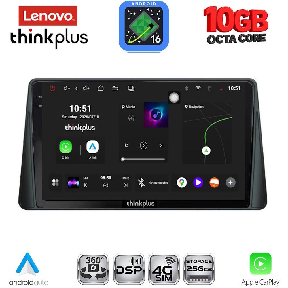LENOVO LTM 11158_CPA (9inc) MULTIMEDIA TABLET for FORD FOCUS mod. 2019-2025
