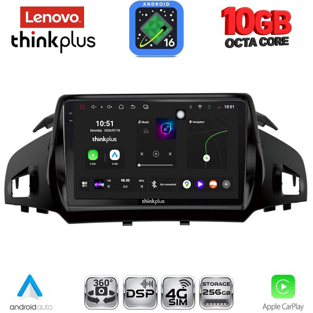 LENOVO LTM 11160_CPA (9inc) MULTIMEDIA TABLET for FORD KUGA mod. 2013-2019 – CMAX mod. 2011-2020