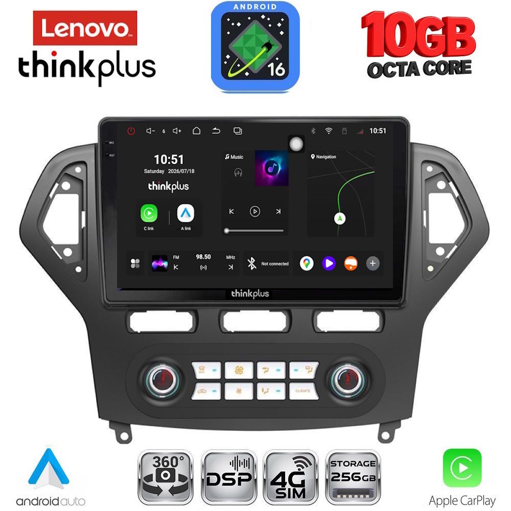 LENOVO LTM 11162_CPA CLIMA (10inc) MULTIMEDIA TABLET for FORD MONDEO mod. 2007-2011