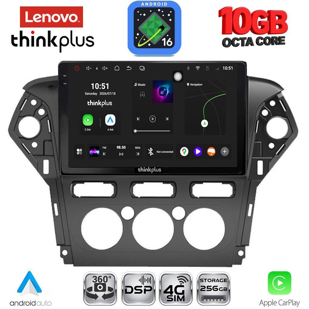 LENOVO LTM 11163_CPA A/C (10inc) MULTIMEDIA TABLET for FORD MONDEO mod. 2011-2013