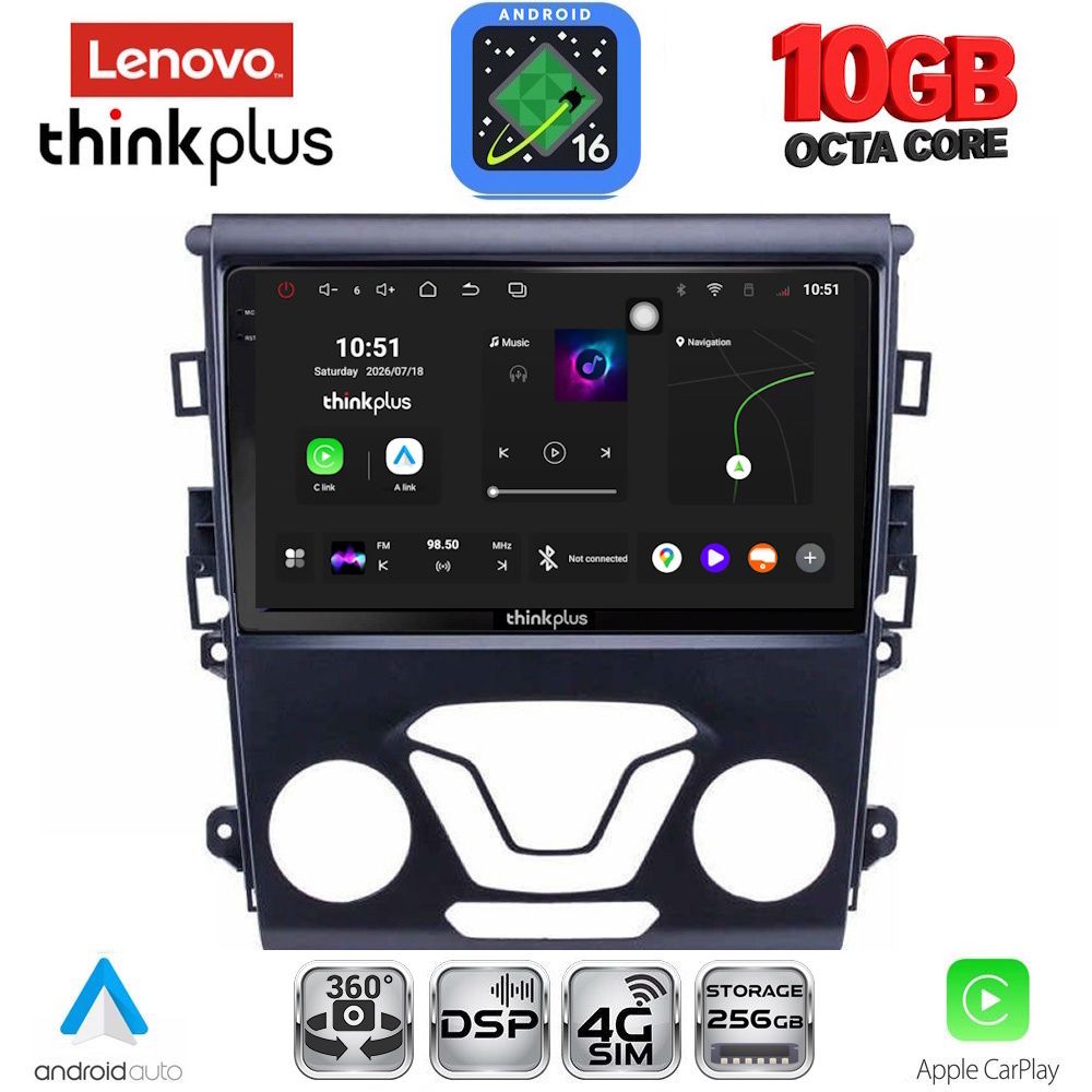 LENOVO LTM 11164_CPA A/C (9inc) MULTIMEDIA TABLET for FORD MONDEO mod. 2014-2023