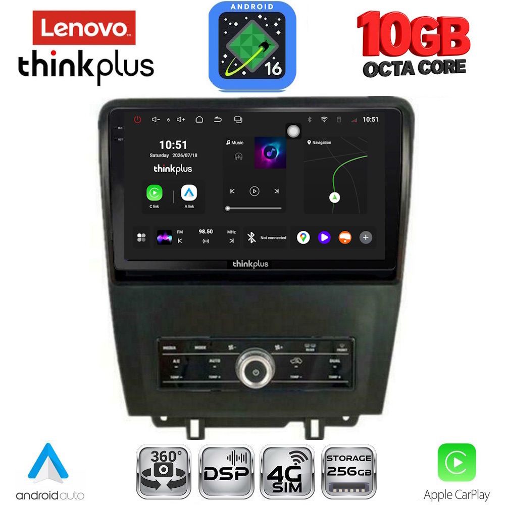 LENOVO LTM 11165_CPA (9inc) MULTIMEDIA TABLET for FORD MUSTANG mod. 2010-2015