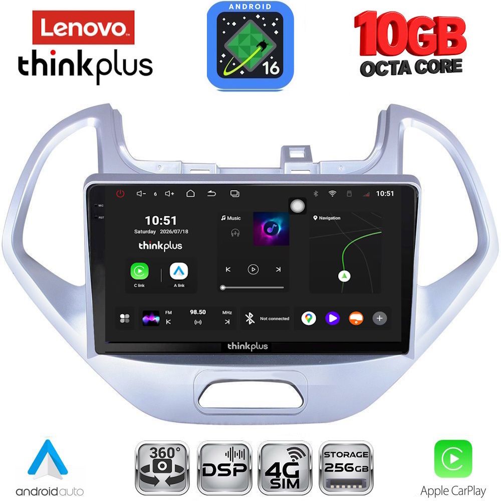 LENOVO LTM 11167LO_CPA (9inc) MULTIMEDIA TABLET for FORD KA mod. 2017-2024