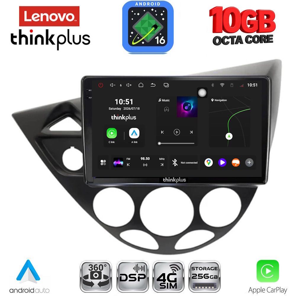 LENOVO LTM 11169_CPA (9inc) MULTIMEDIA TABLET for FORD FOCUS mod. 1998-2004
