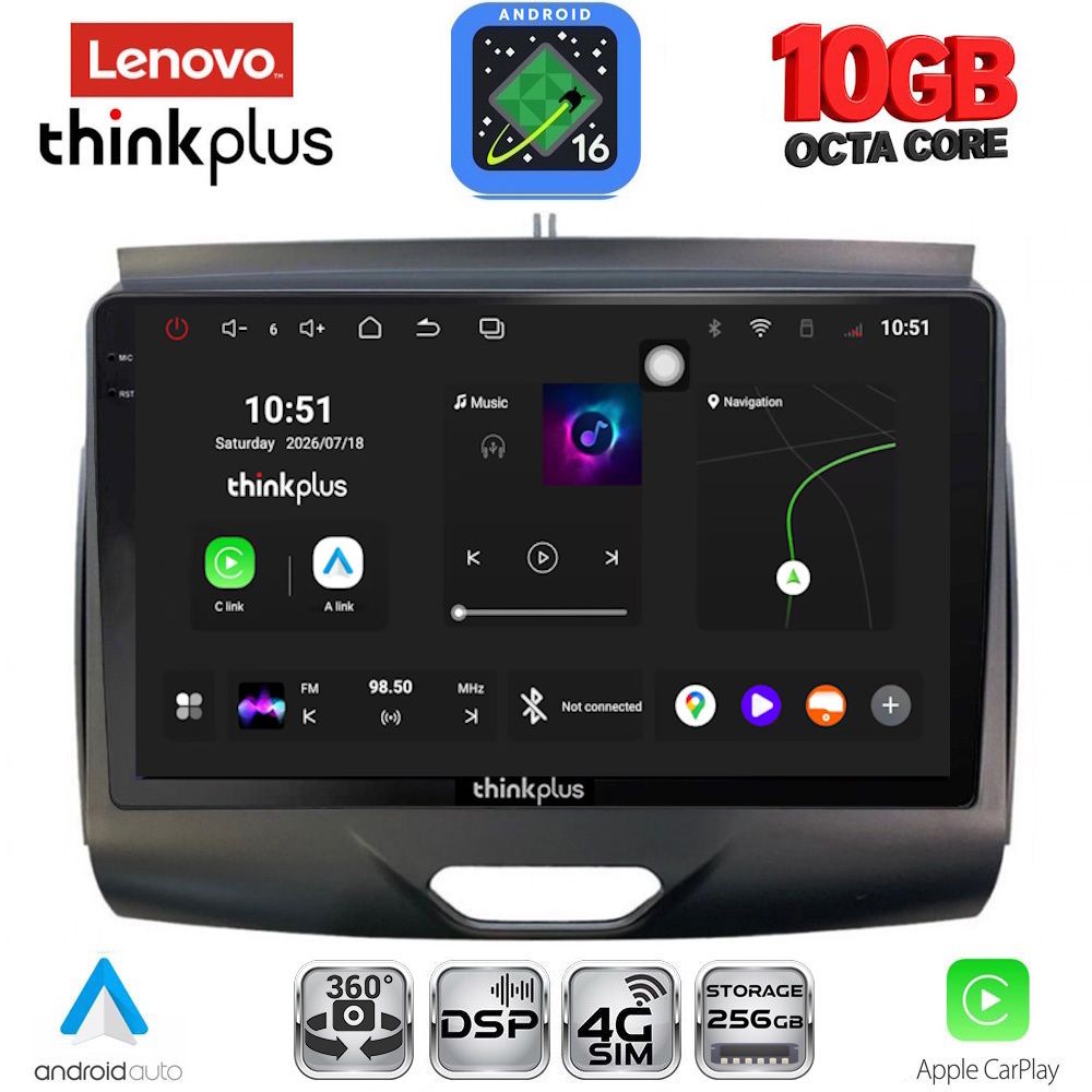 LENOVO LTM 11172B_CPA (9inc) MULTIMEDIA TABLET for FORD RANGER mod. 2015-2018