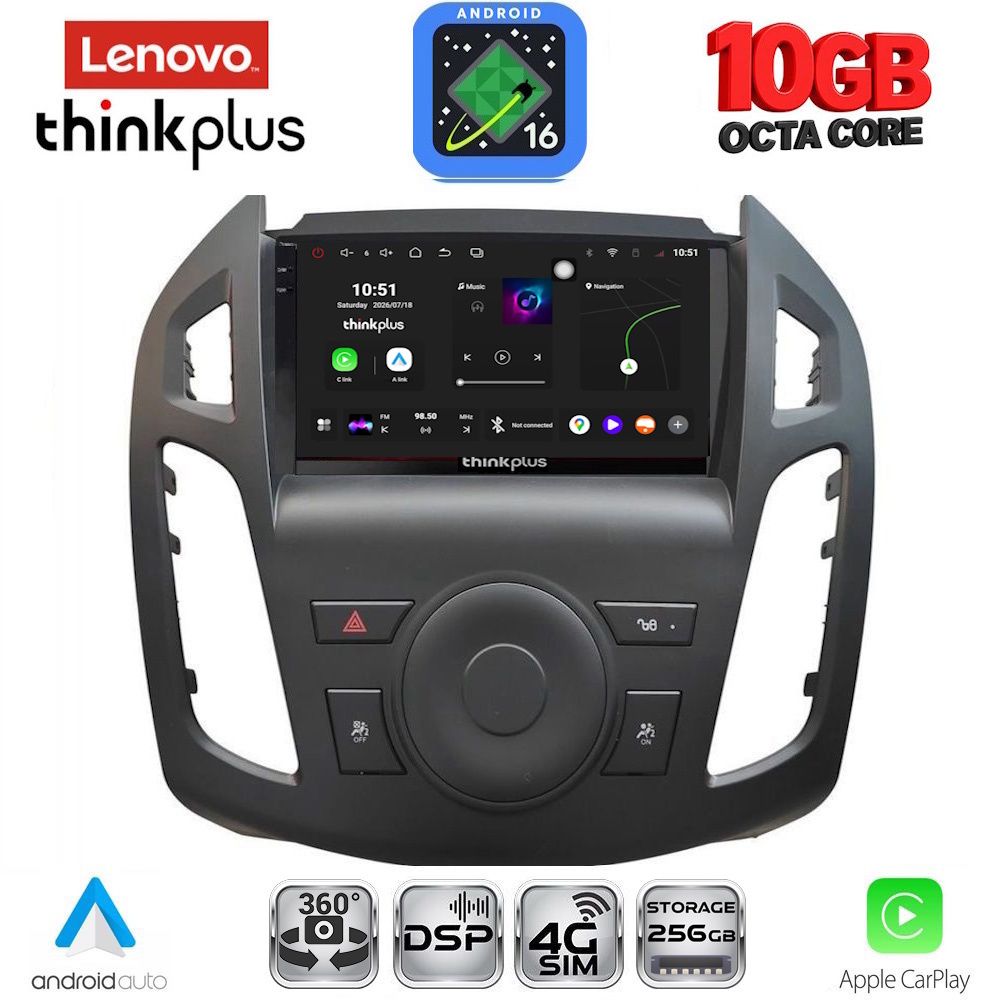 LENOVO LTM 11176_CPA (9inc) MULTIMEDIA TABLET for FORD TRANSIT CONNECT mod. 2013-2018